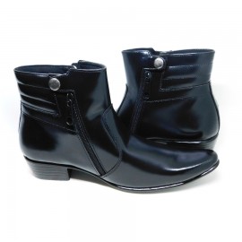 Dress Black Genuine Leather Formal Men's Chelsea Ankle Boots 31